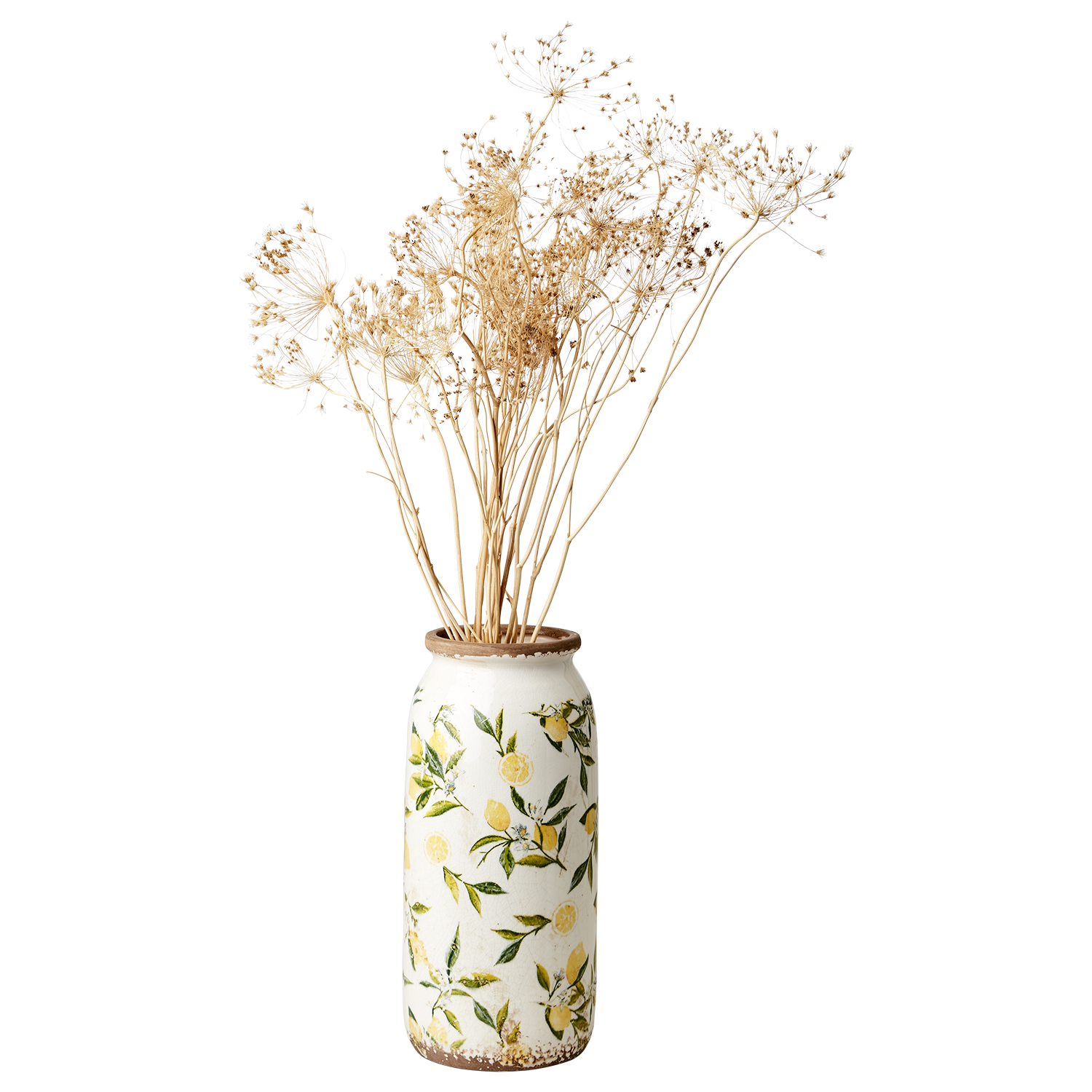 LEMONA Urna M, Vit/grön/gul Affari of Sweden