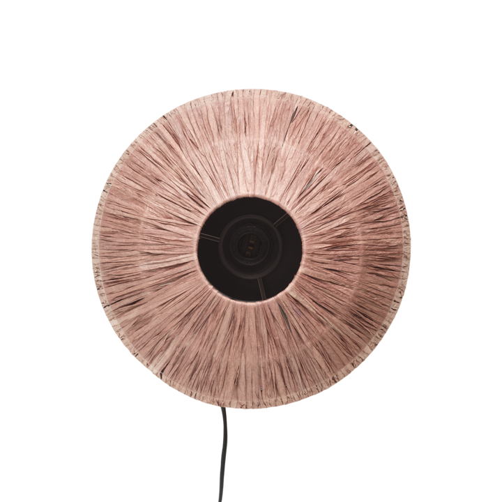 LANDO Vägglampa, Brun – diameter: 32 cm, djup: 18 cm