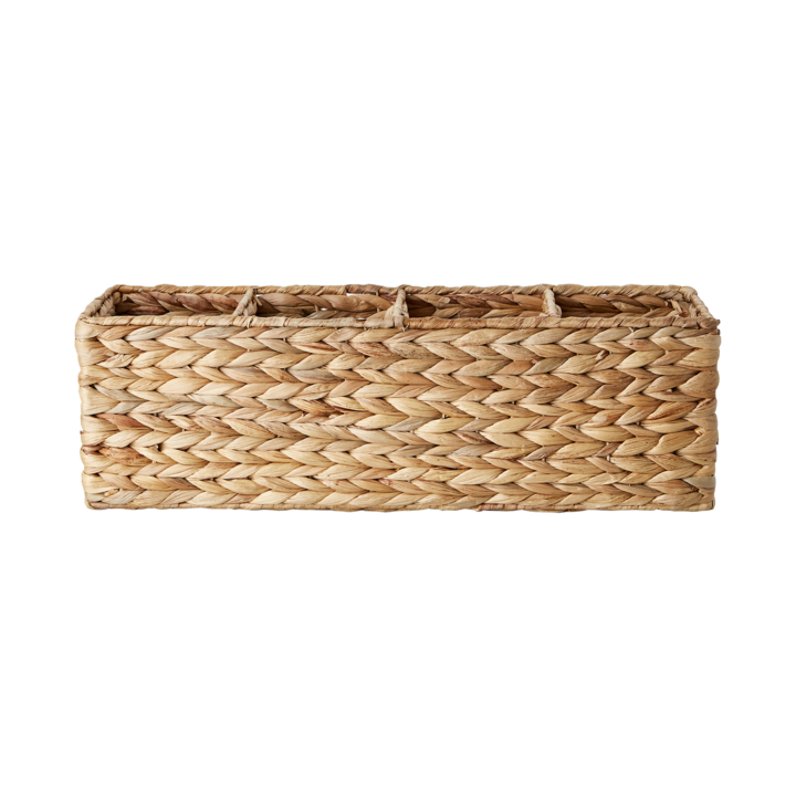 COLLECT Korg med fack, Natur – längd: 48 cm, bredd: 15 cm, höjd: 15 cm