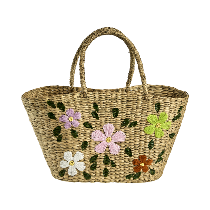 COLLECT Väska, Natur/flerfärgad – längd: 48 cm, bredd: 20 cm, höjd: 30/49 cm