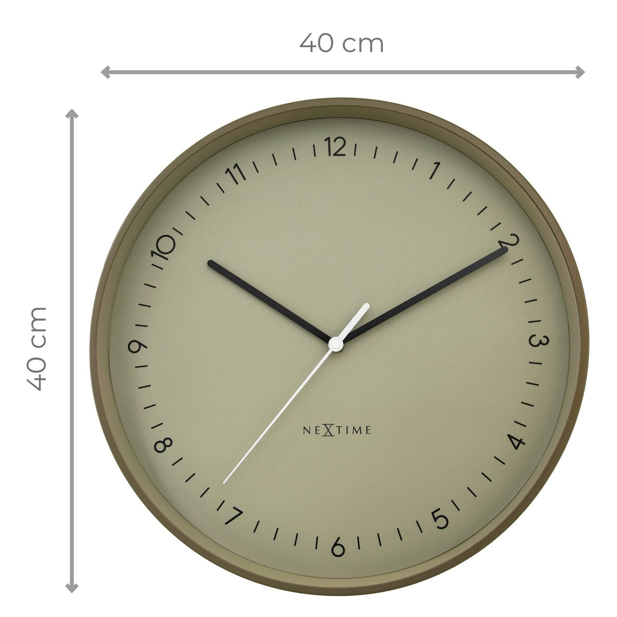 Väggklocka Berlin 40 cm Khaki från NeXtime