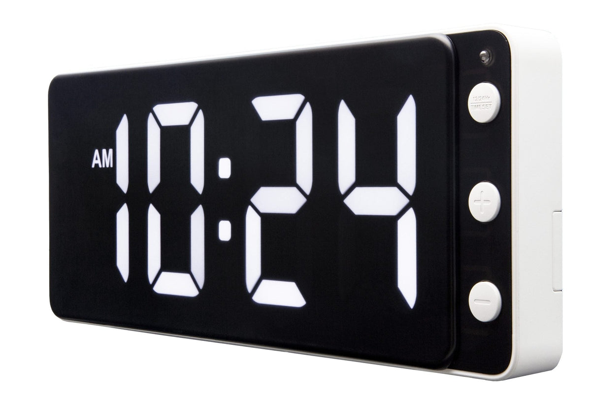 Väggklocka/Bordsklocka Digital 27 cm Svart/Vit från NeXtime