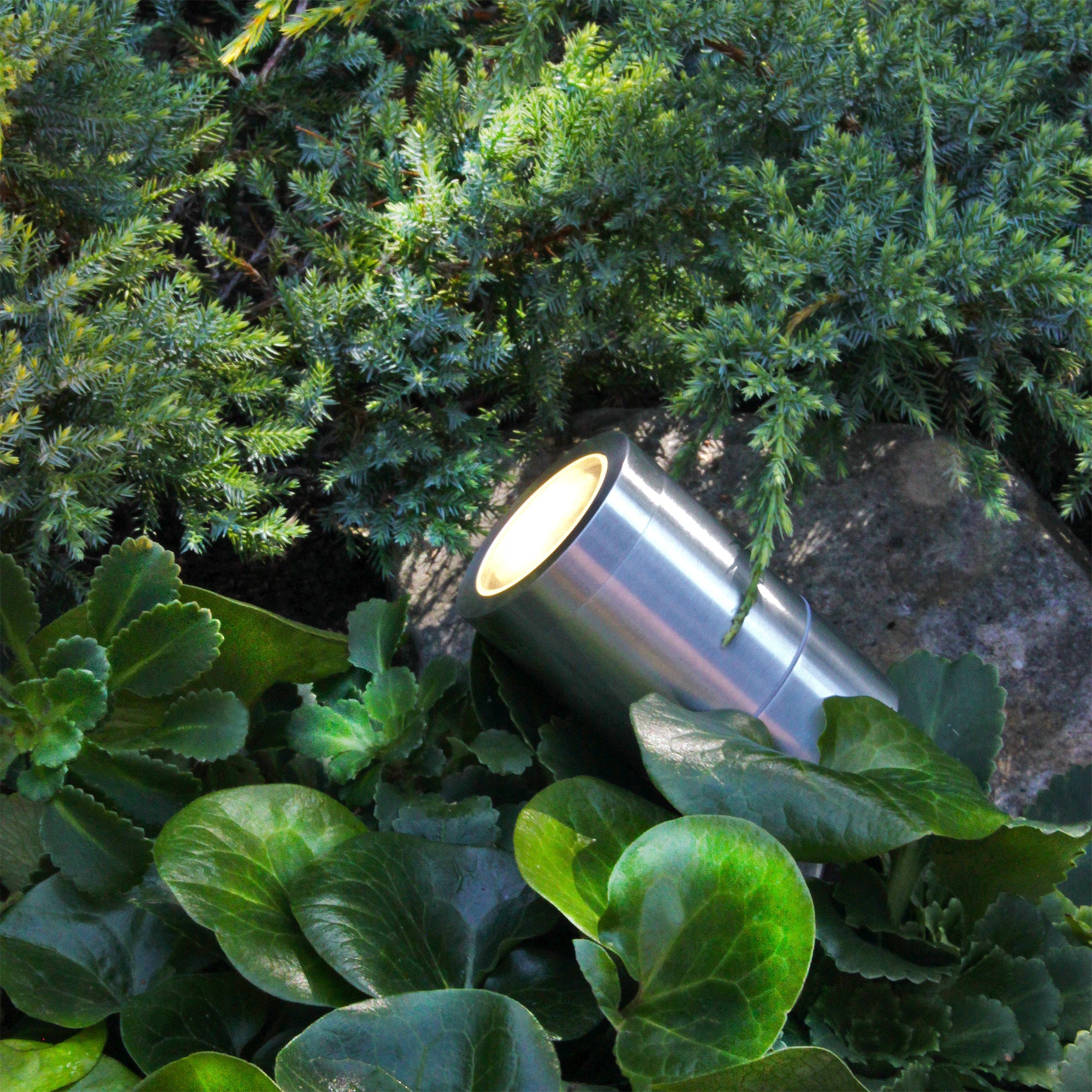 Luna (silver) Markspottar LightsOn Garden Plug & Play