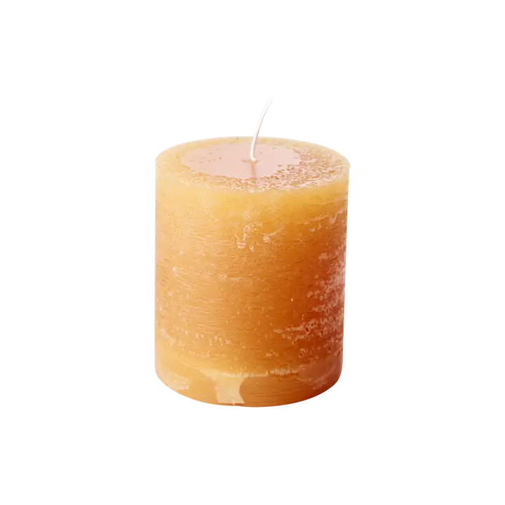 COTE NORD Blockljus diameter 7 × 7,5 cm – Ocra från Affari of Sweden