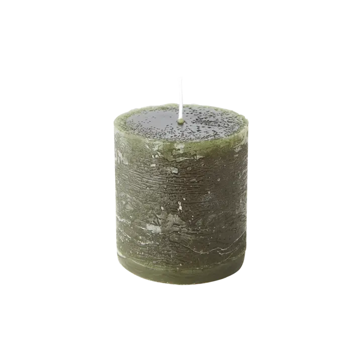 COTE NORD Blockljus diameter 7 × 7,5 cm – Klassisk grön från Affari of Sweden