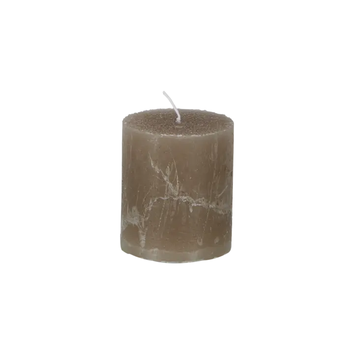 COTE NORD Blockljus diameter 7 × 7,5 cm – Kvartsgrå från Affari of Sweden