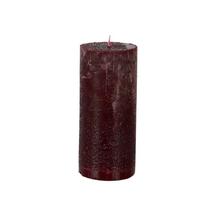 COTE NORD blockljus i bordeaux, diameter 7 cm och höjd 15 cm
