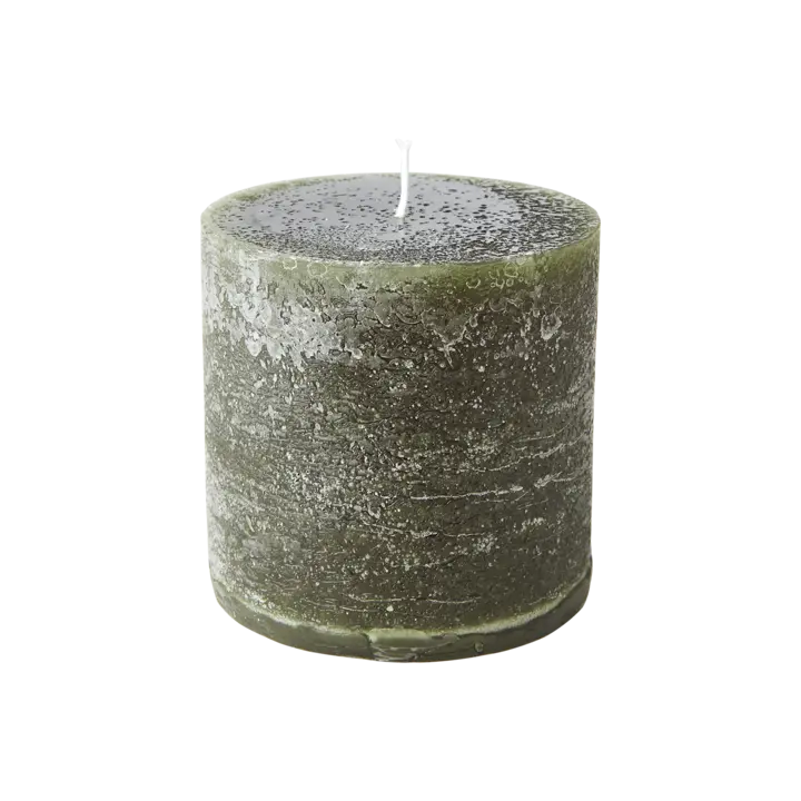 COTE NORD Blockljus diameter 10 × 10 cm – Klassisk grön från Affari of Sweden