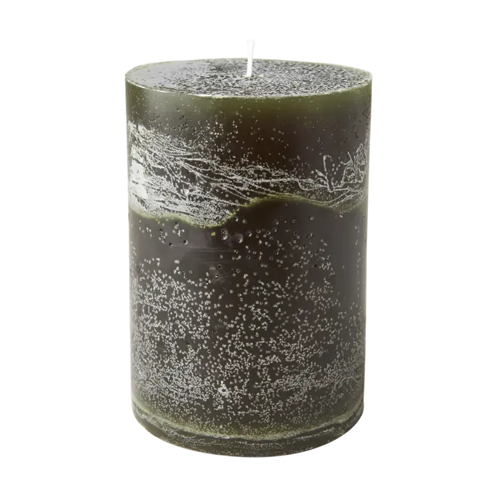 COTE NORD Blockljus diameter 10 × 15 cm – Klassisk grön från Affari of Sweden