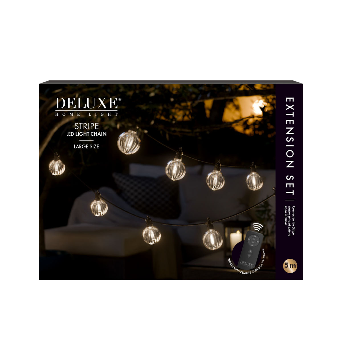 Ljusslinga LED Stripe Extra Set L 5 m från DeluxeHomeart