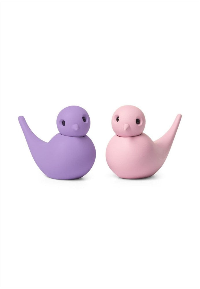 Trädekoration Sweeties svalor i rosa och lila FSC-bok för västkuststuga