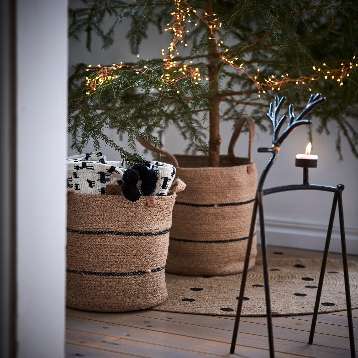 OH DEER Värmeljushållare S, Svart - Hemboden