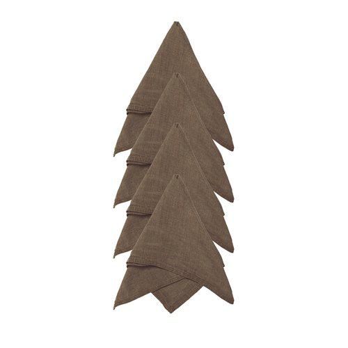 Julie Servett 4-pack Brun 45 × 45 cm