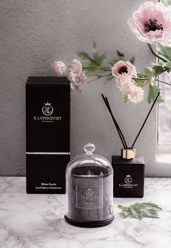 K. Lundqvist Doftljus med Glaskupa Casa Violeta - Hemboden