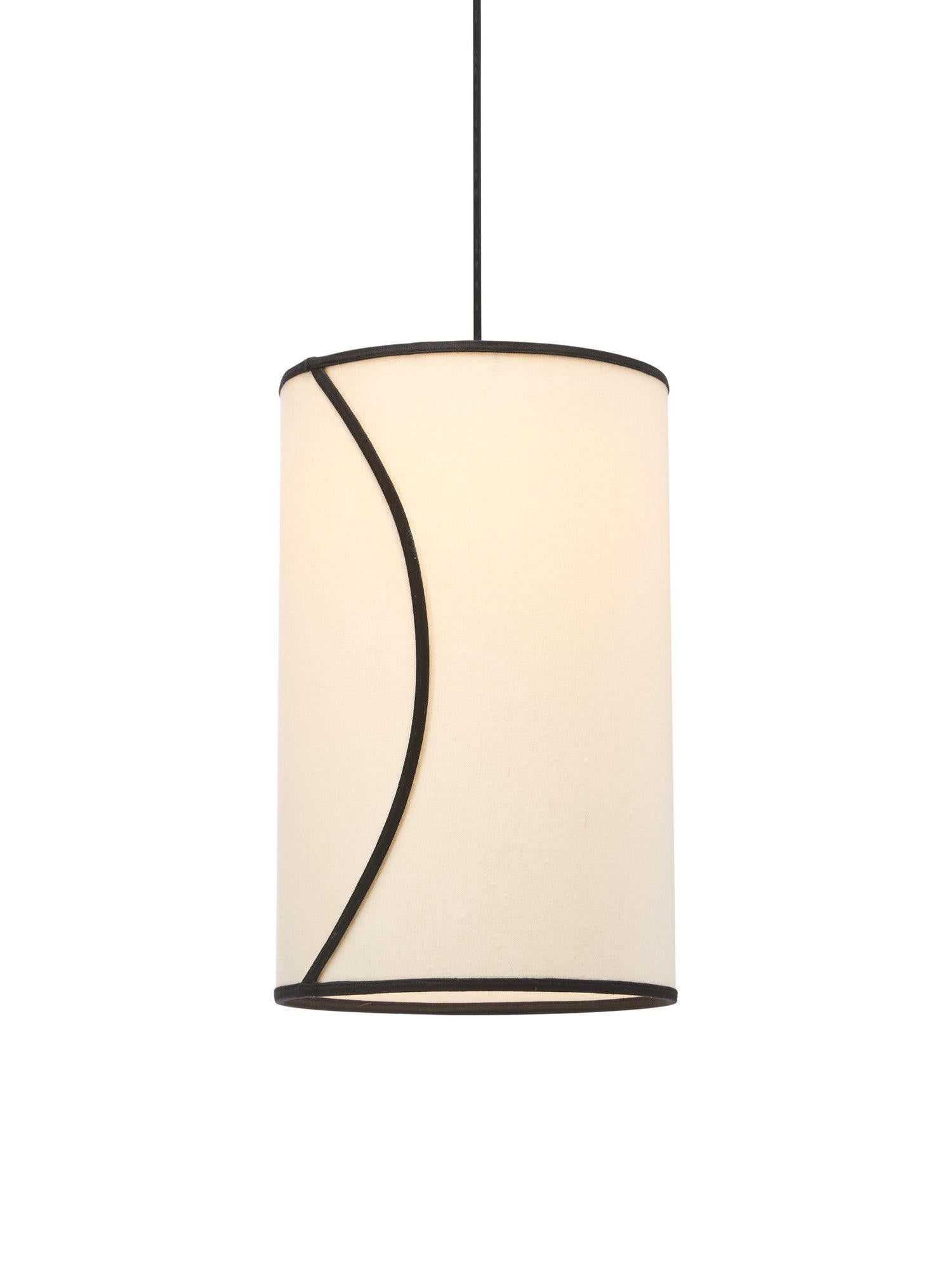 Ava taklampa Offwhite/svart 25cm Pr Home