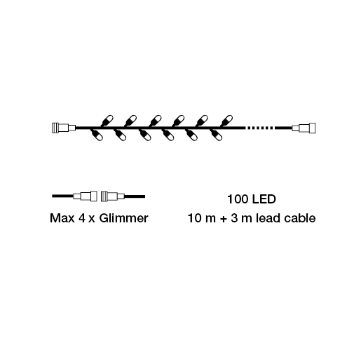 Glimmer Dekorativ belysning LightsOn Garden Plug & Play