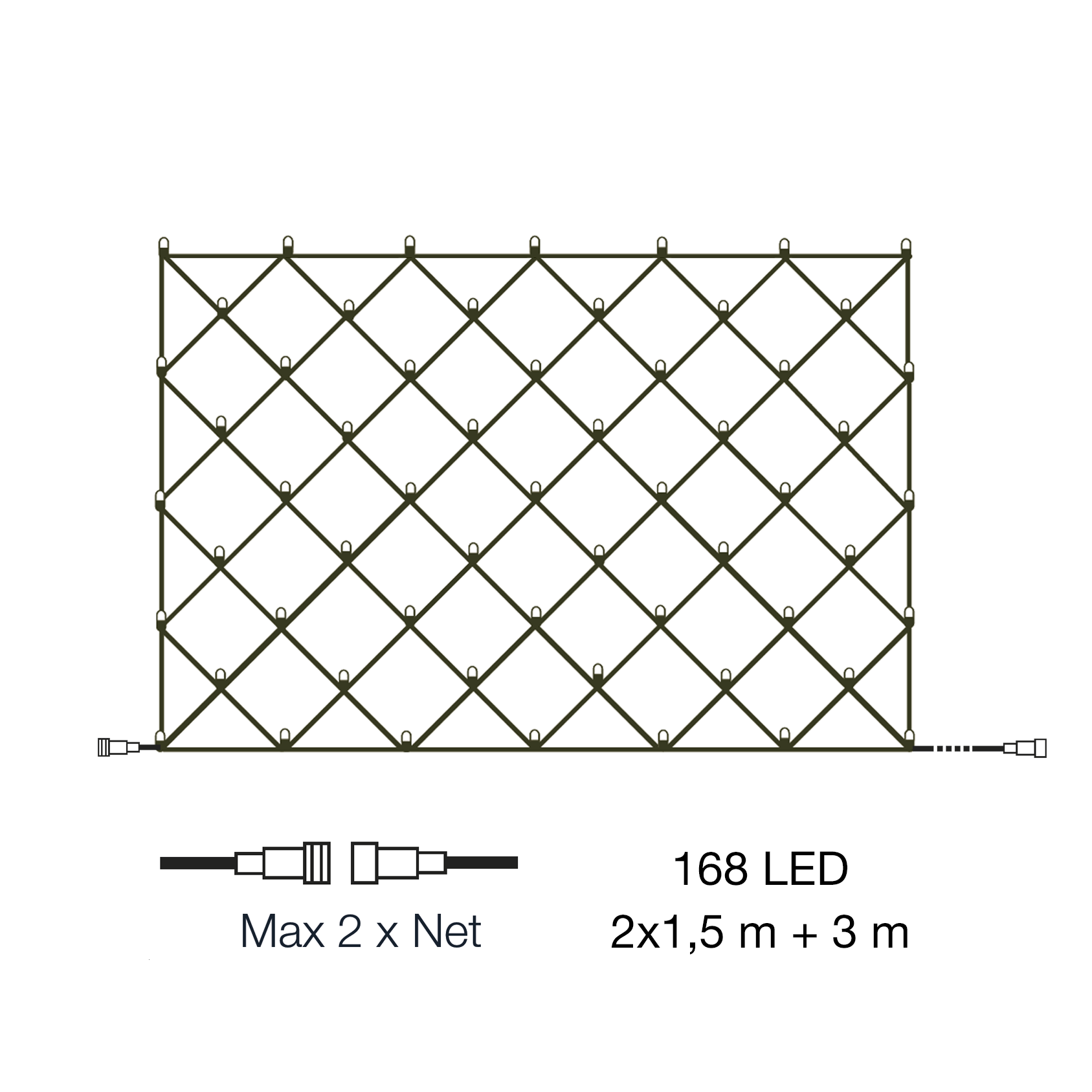 Net Dekorativ belysning LightsOn Garden Plug & Play