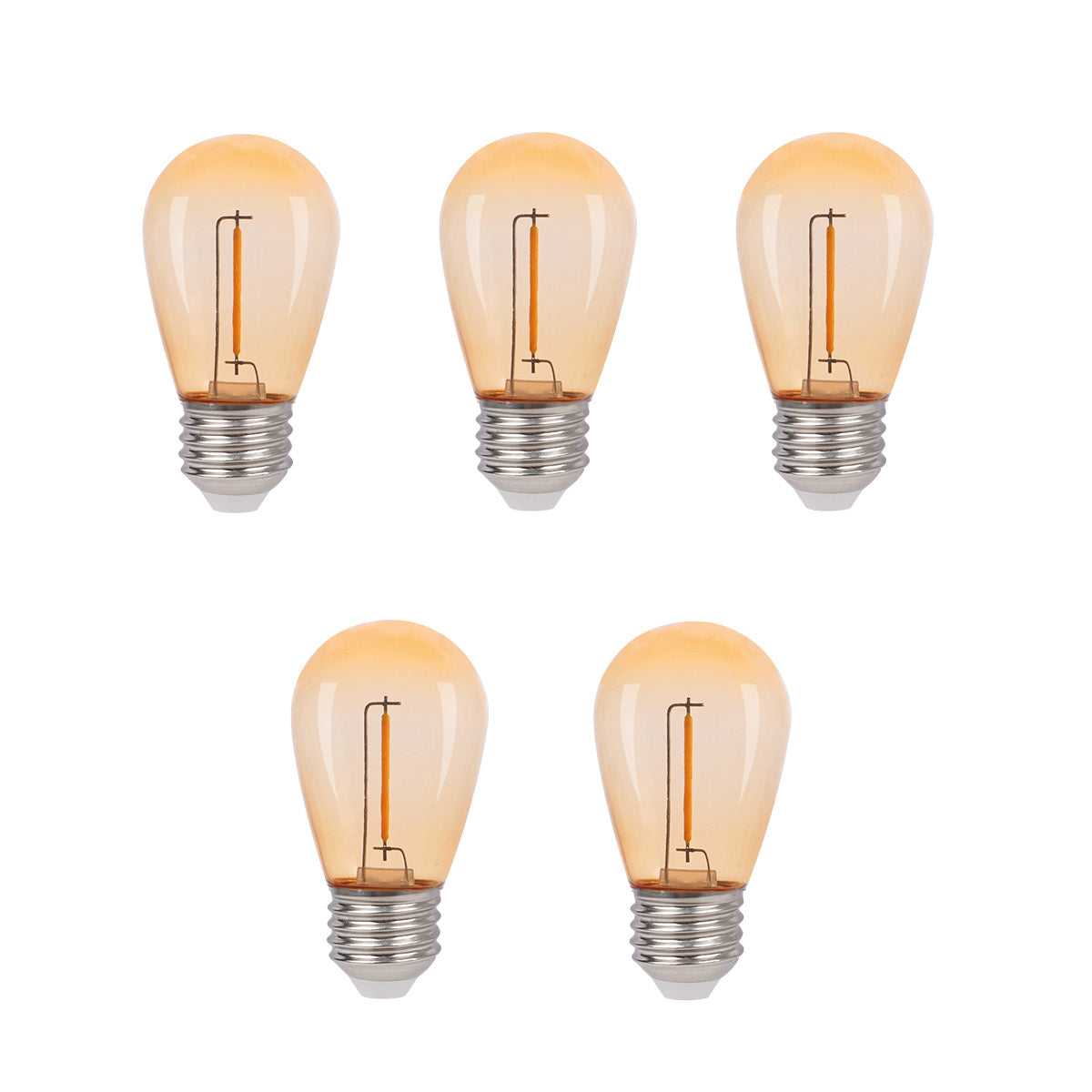 Deco bulb x 5, E27 12V (vintage) LightsOn Garden Plug & Play