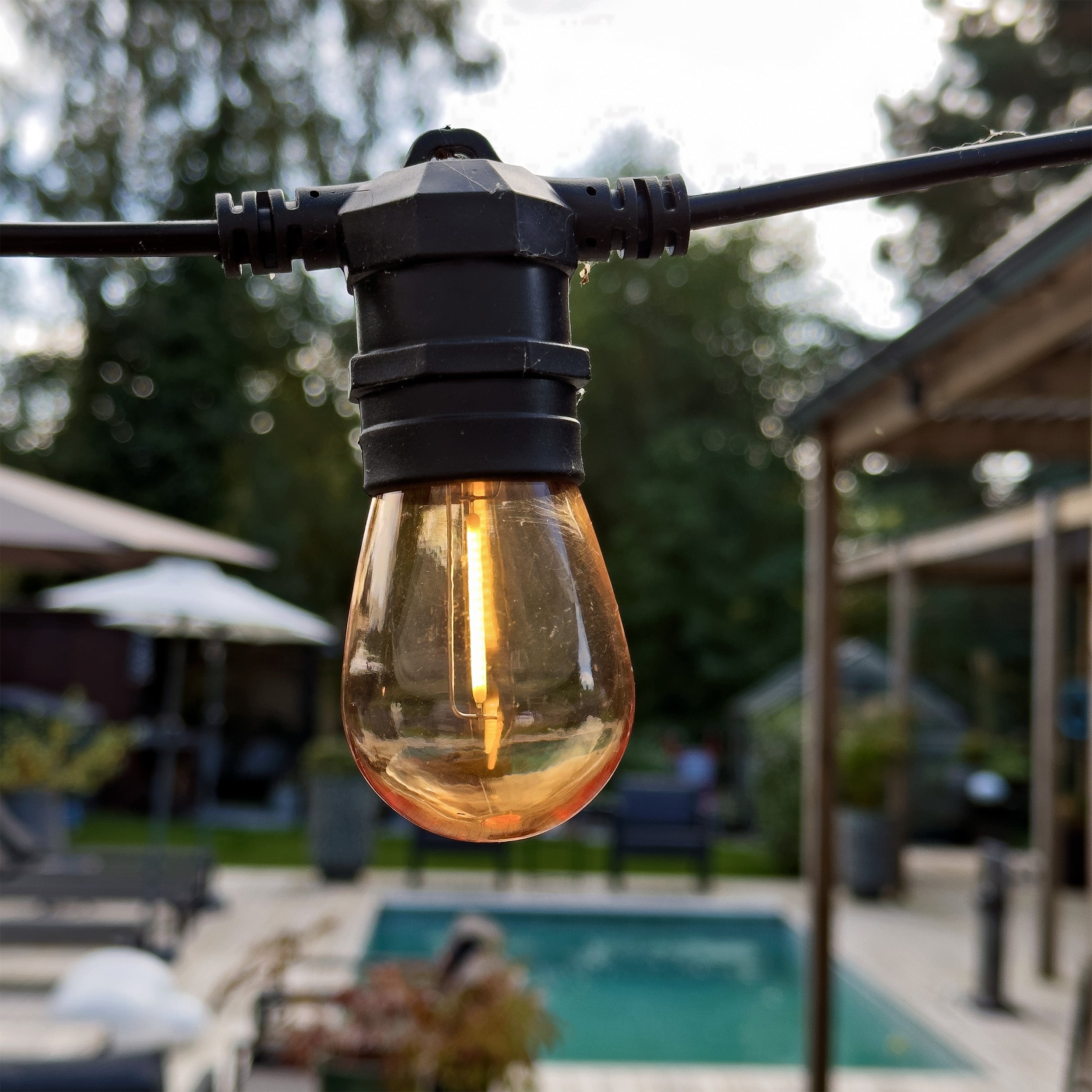 Deco bulb x 5, E27 12V (vintage) LightsOn Garden Plug & Play