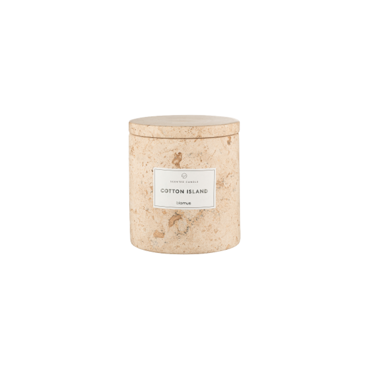 Doftljus Frabli L 10 cm Cotton Island Travertin från blomus