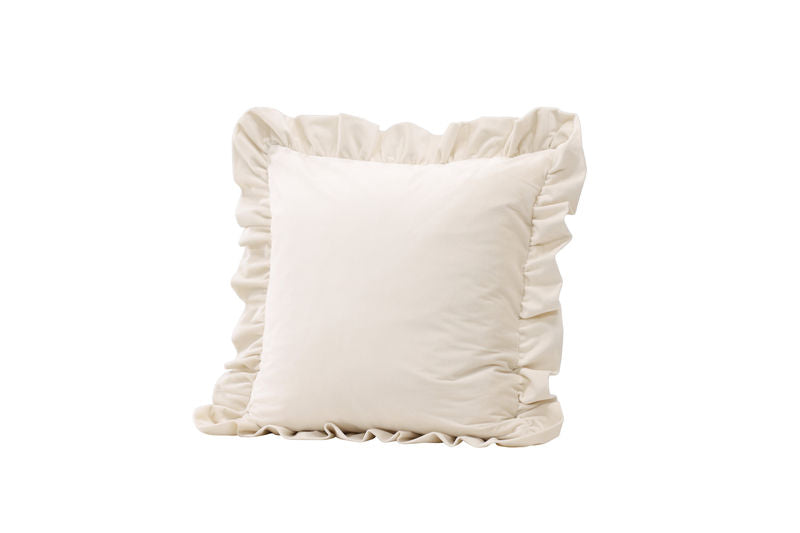 Venture Home Hailey Cushion Cover Poly Velvet - White 50x50 Venture Home