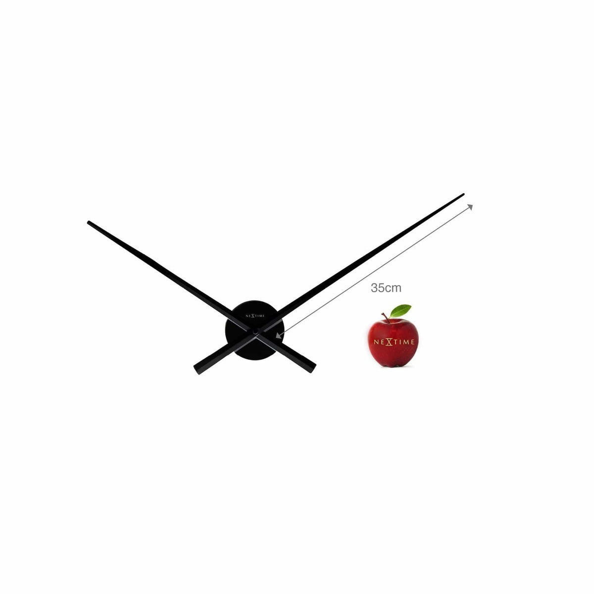 Väggklocka Hands Ø70 cm Svart från NeXtime