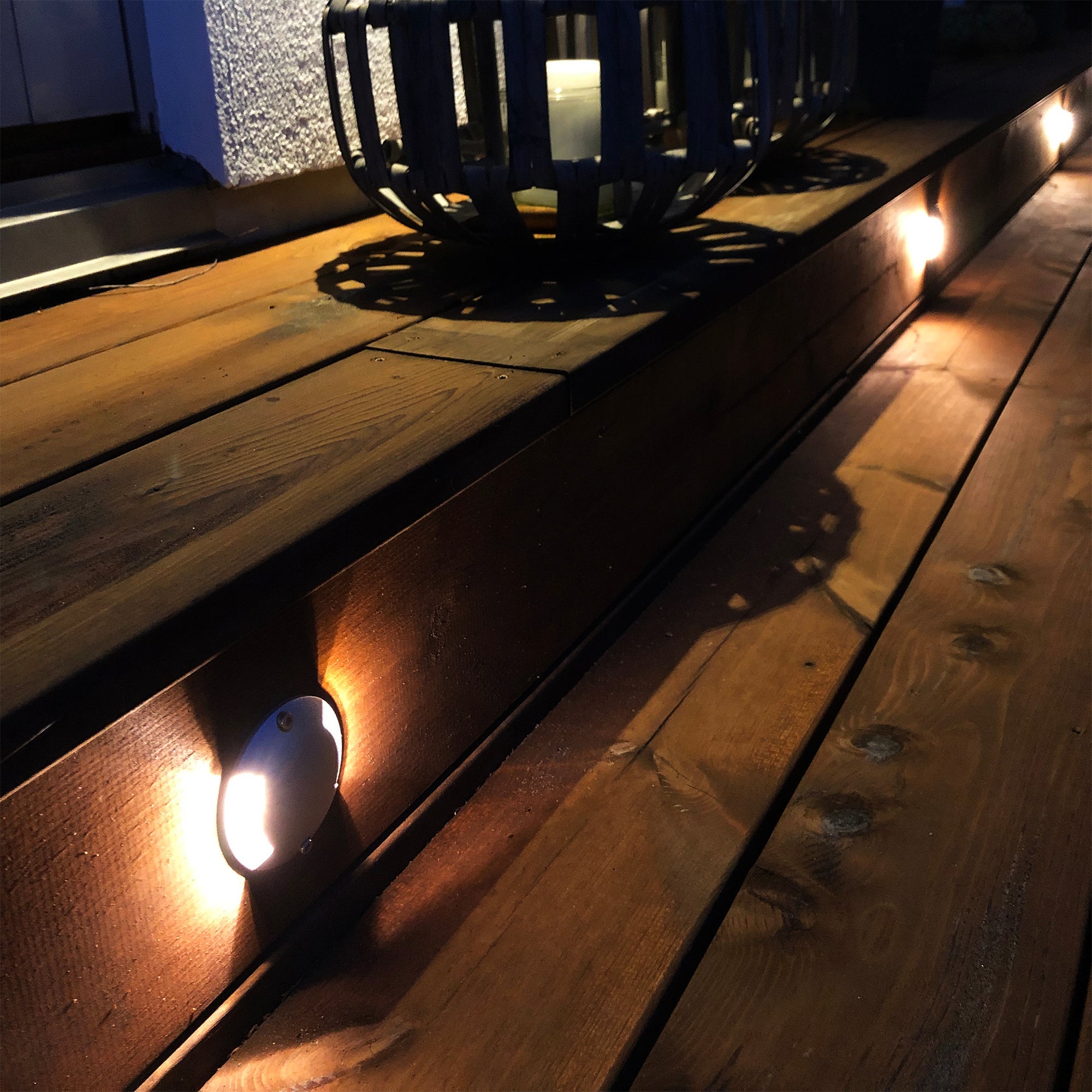 Zenit Duo 5-pack (silver) Decklights LightsOn Garden Plug & Play