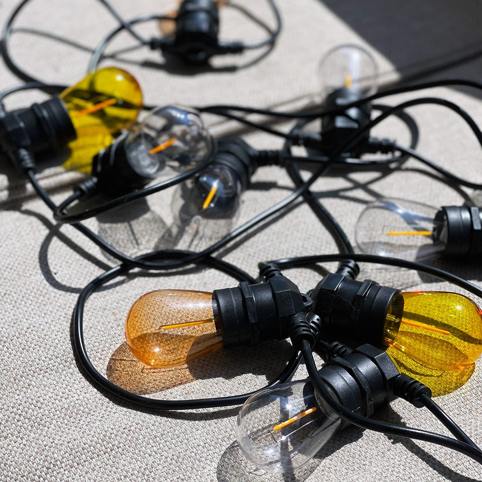 Deco bulb x 5, E27 12V (vintage) LightsOn Garden Plug & Play