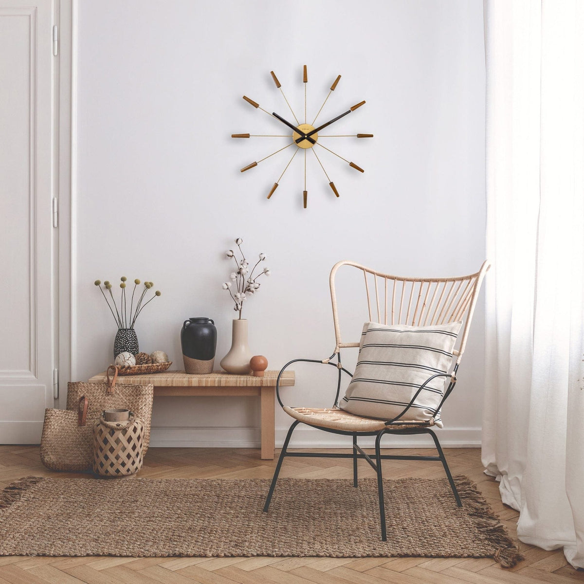 Väggklocka Plug Inn 58 cm Brons från NeXtime
