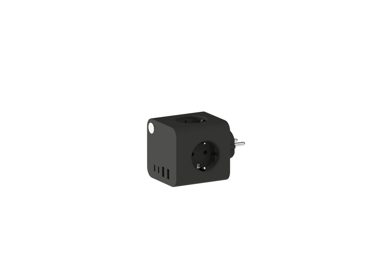 Grenuttag Ampie Eu Usb-A/Usb-C Svart från KREAFUNK