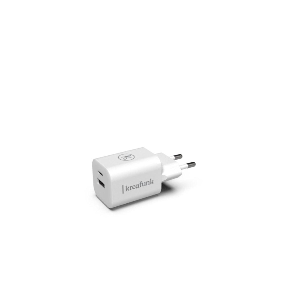 Väggladdare Adapt USB-C / USB A Vit från KREAFUNK