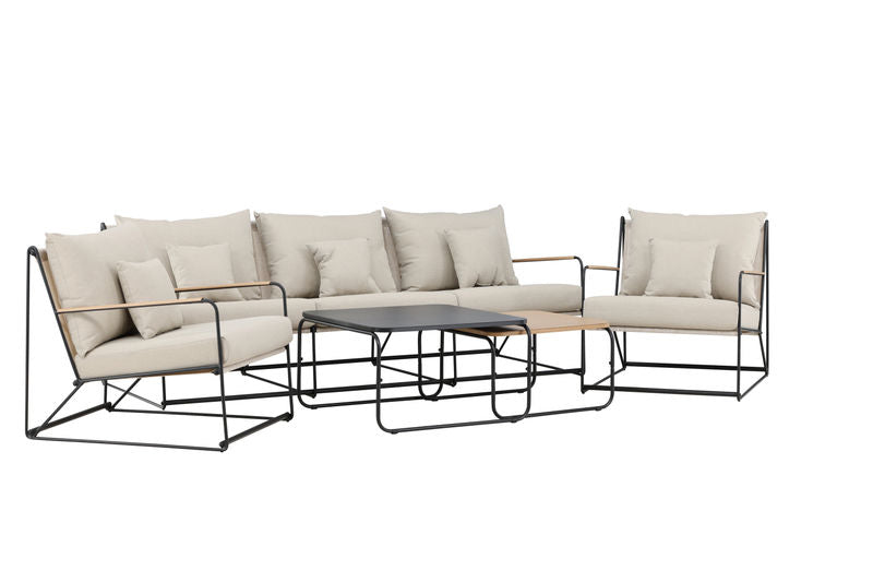 Venture Home Palazzo Sofa Set - Black / Beige Venture Home
