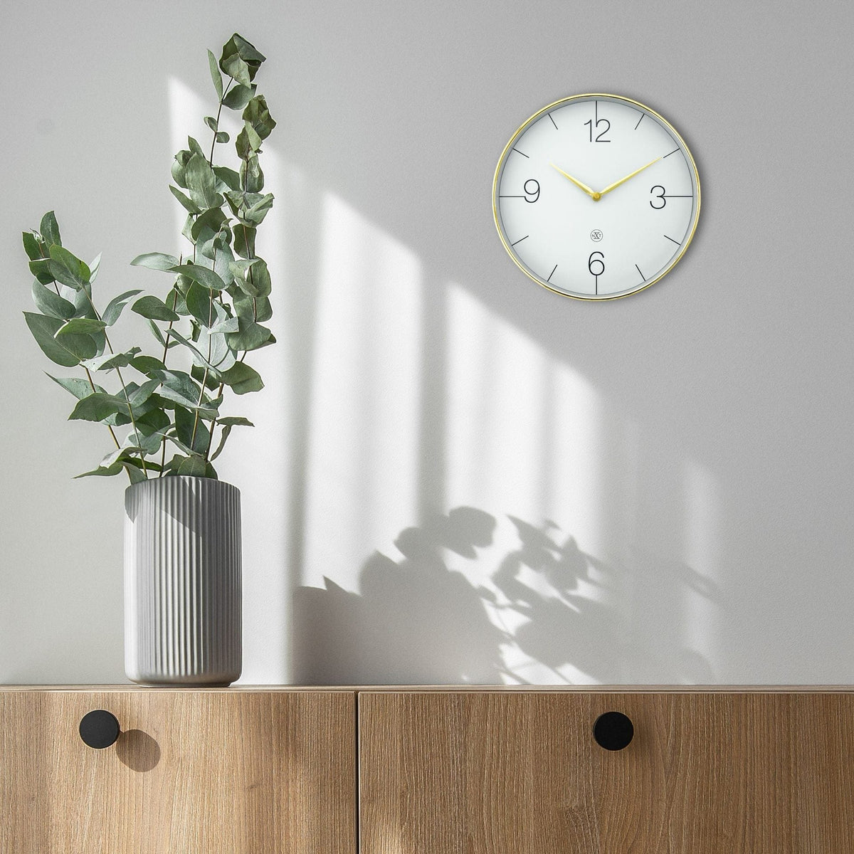 Väggklocka Finesse Nxt 30,5 cm Guld/Grå från NeXtime