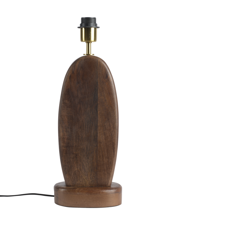 BOSTON Bordslampa, Brun – bredd: 18 cm, djup: 12 cm, höjd: 48 cm