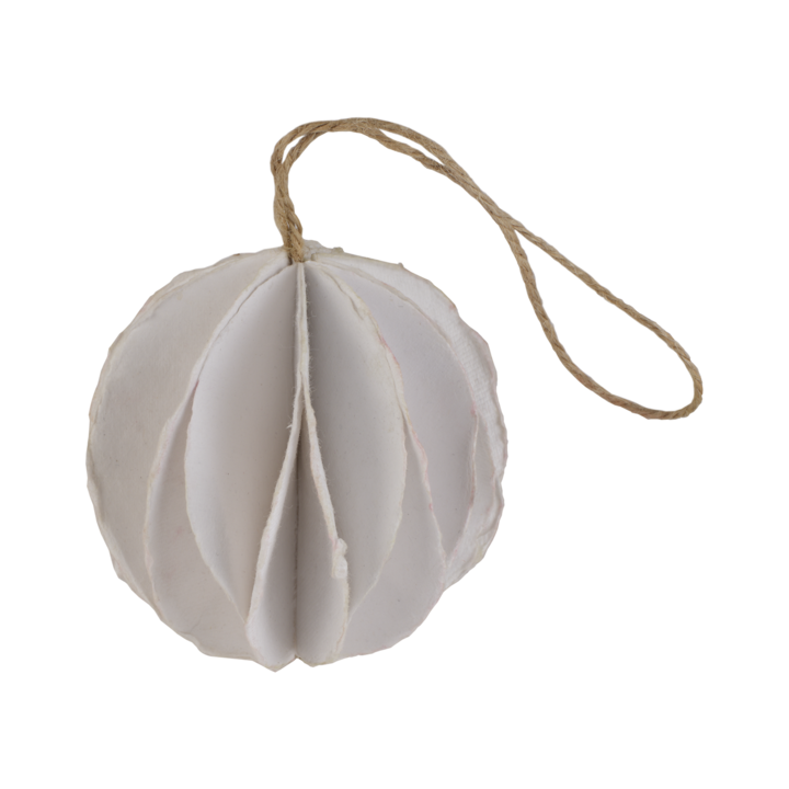 UNI Julgransdekoration, Vit – diameter: 8 cm
