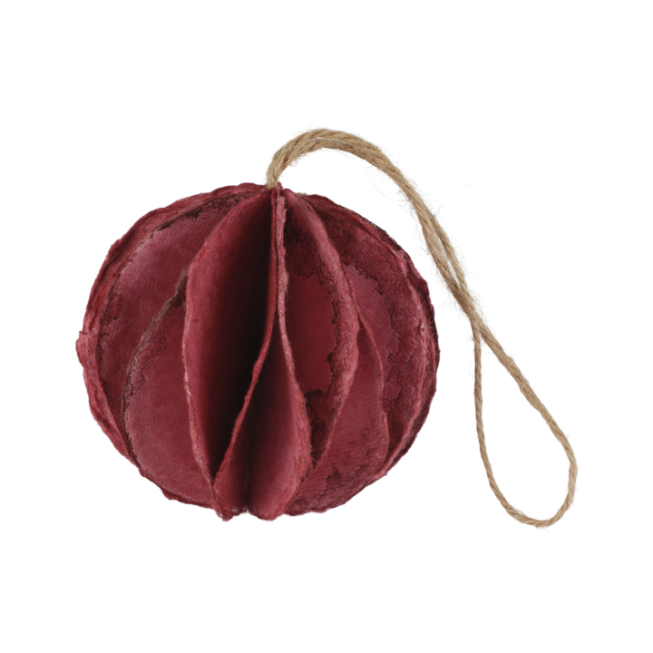UNI Julgransdekoration, Röd – diameter: 8 cm