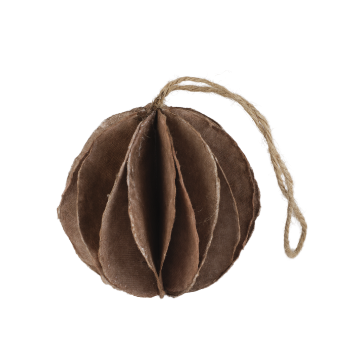 UNI Julgransdekoration, Brun – diameter: 8 cm