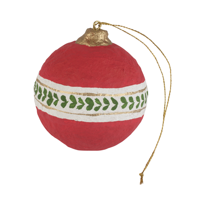 ANNIE Julgransdekoration, Röd/grön – diameter: cirka 8,5 cm