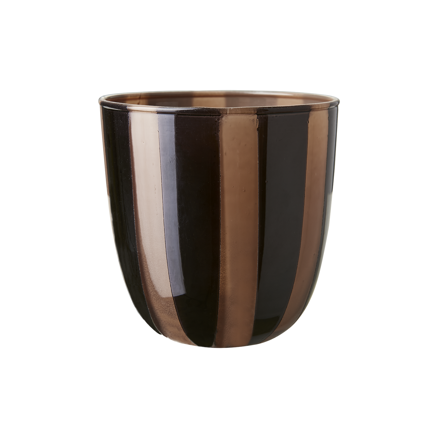 CIRCUS Värmeljushållare S, Svart/beige Affari of Sweden