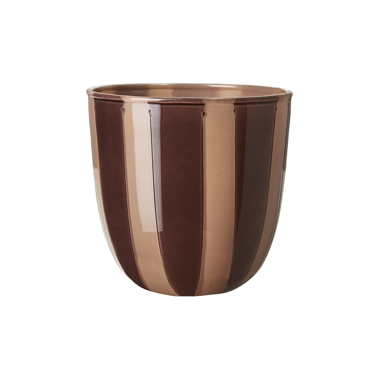 CIRCUS Värmeljushållare S, Bordeaux/beige Affari of Sweden