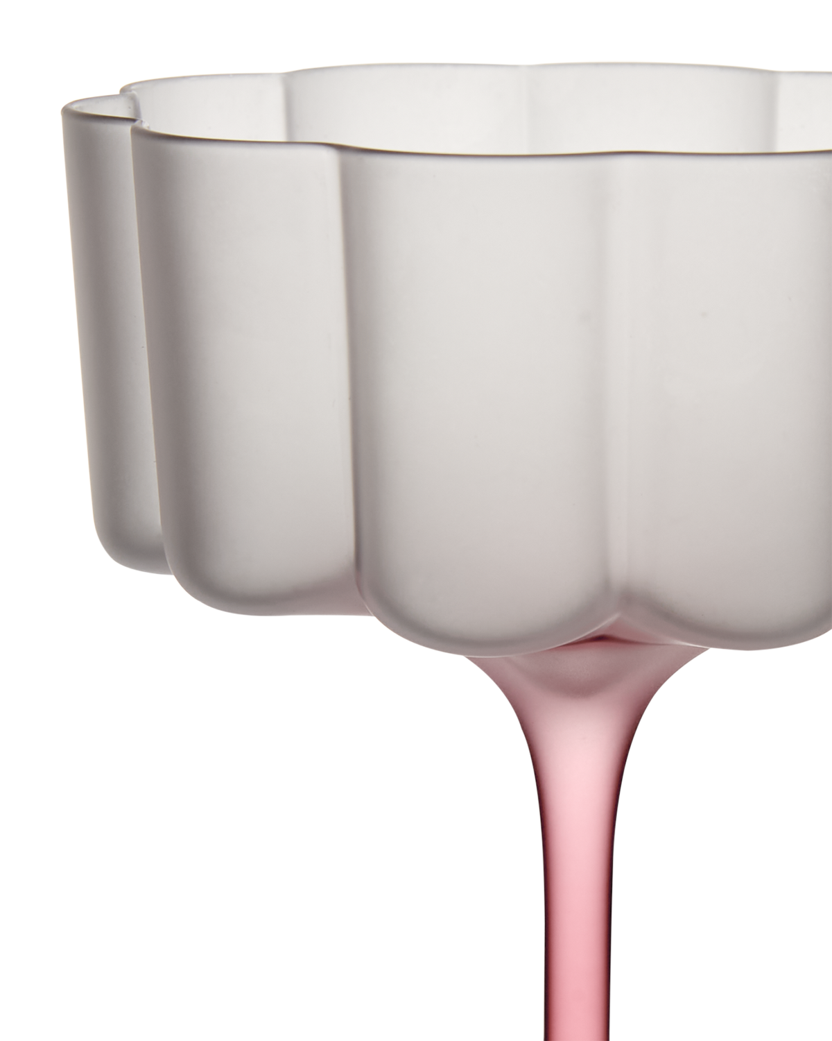 LILLIE Cocktail-/Dessertglas Rosa – Set om 4 st