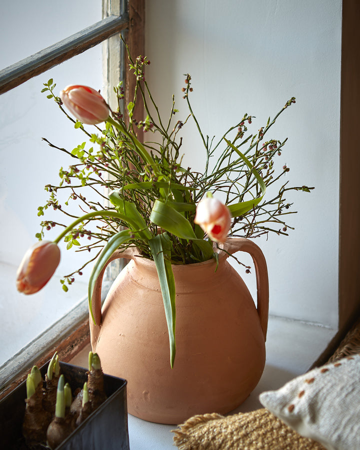 ALBIN Urna, Terrakotta – cirka diameter: 18/24 cm, höjd: 21 cm