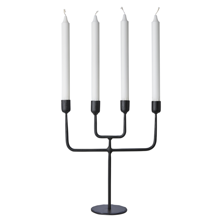 THOR Ljusstake, Svart – längd: 27 cm, höjd: 30 cm
