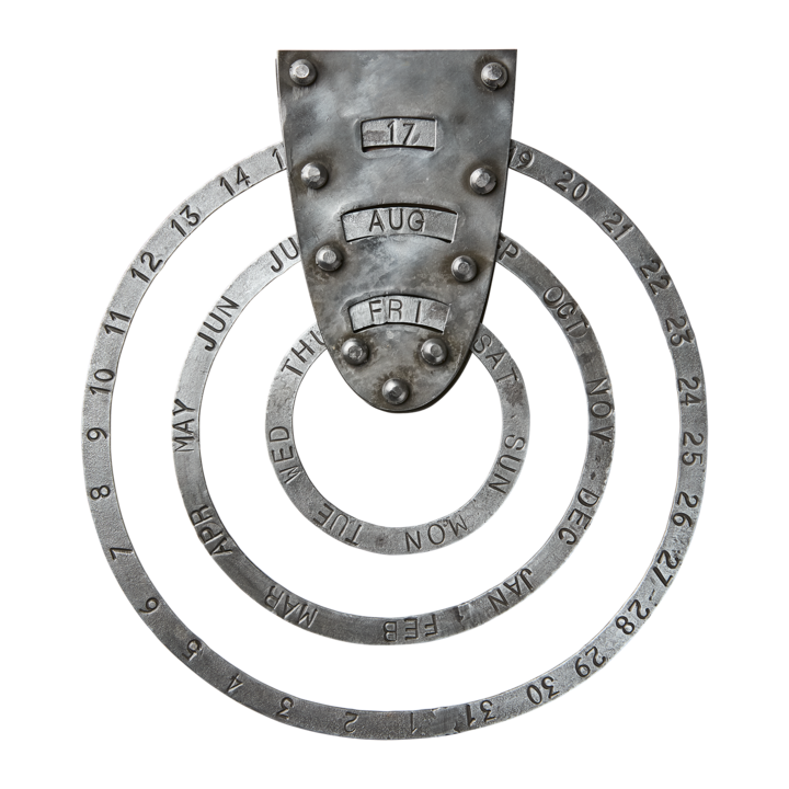LOKE Kalender, Svart – diameter: 26 cm, höjd: 28 cm