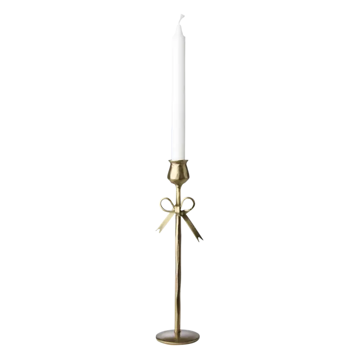 FRANCIS Ljusstake diameter 9 × 30 cm – Mässingsfärgad från Affari of Sweden