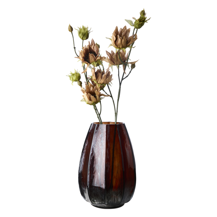 WINNIE Vas, Brun – diameter: 18/10 cm, höjd: 24 cm