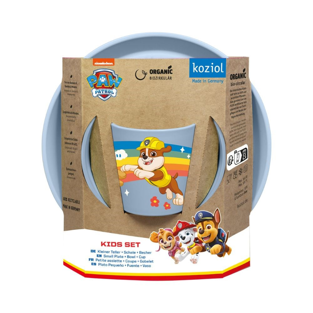 Connect Paw Patrol Barnservis 3 delar Tallrik/Skål/Mugg Blå Koziol