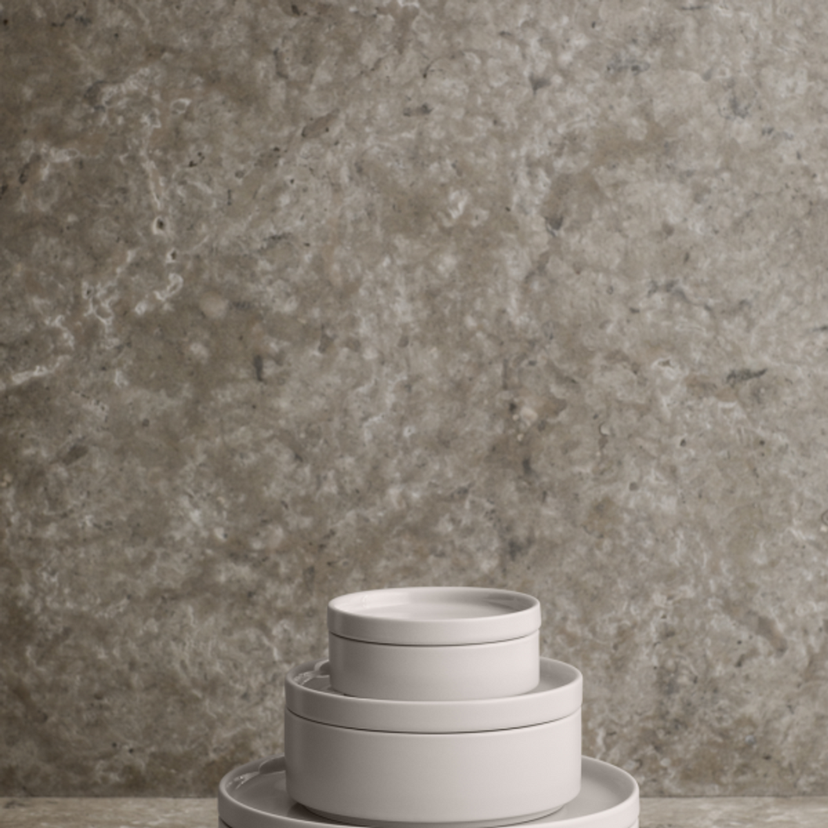 Tallrik Pilar Ø14 cm Moonbeam från blomus