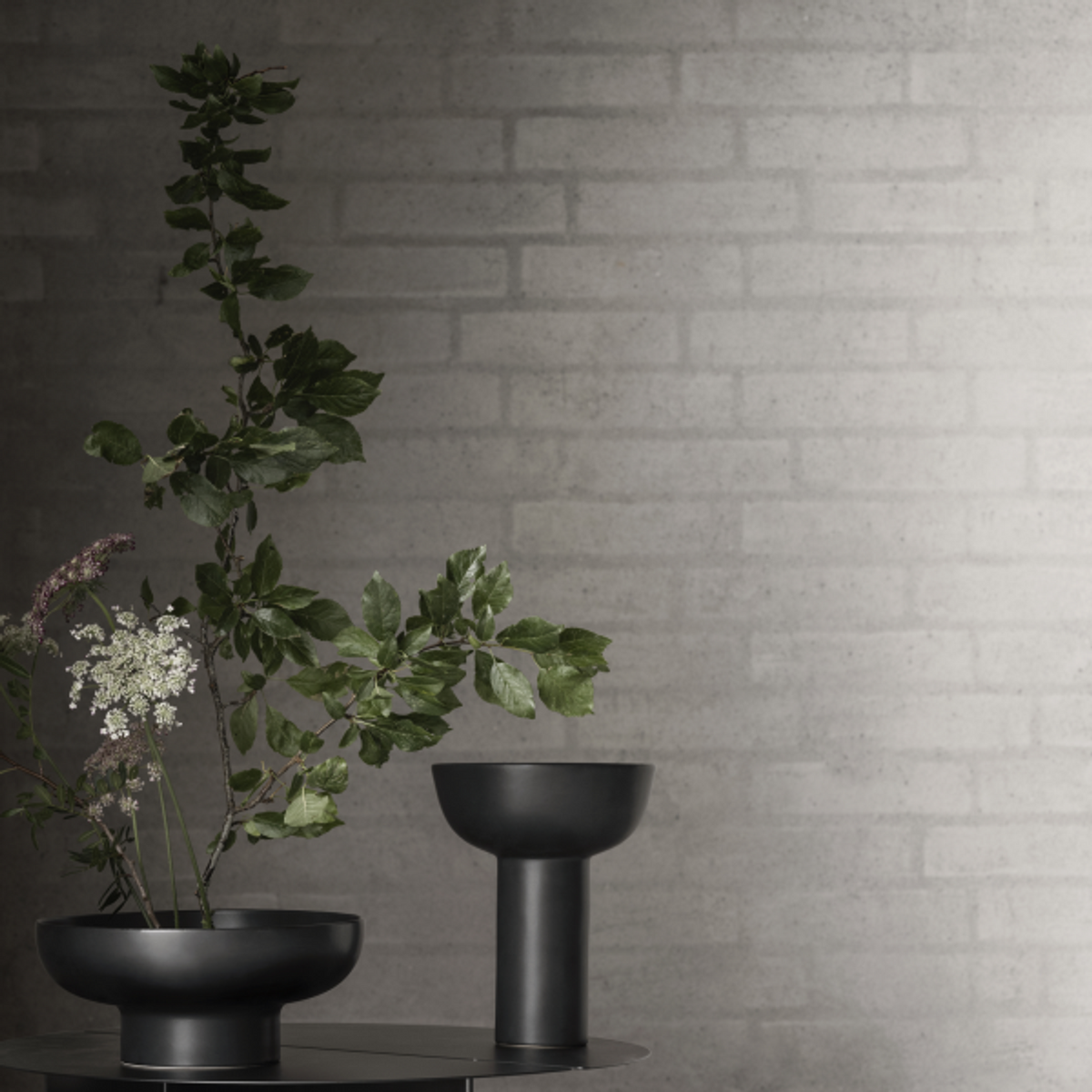 Vas Miyabi Ikebana Ø21 cm Svart från blomus