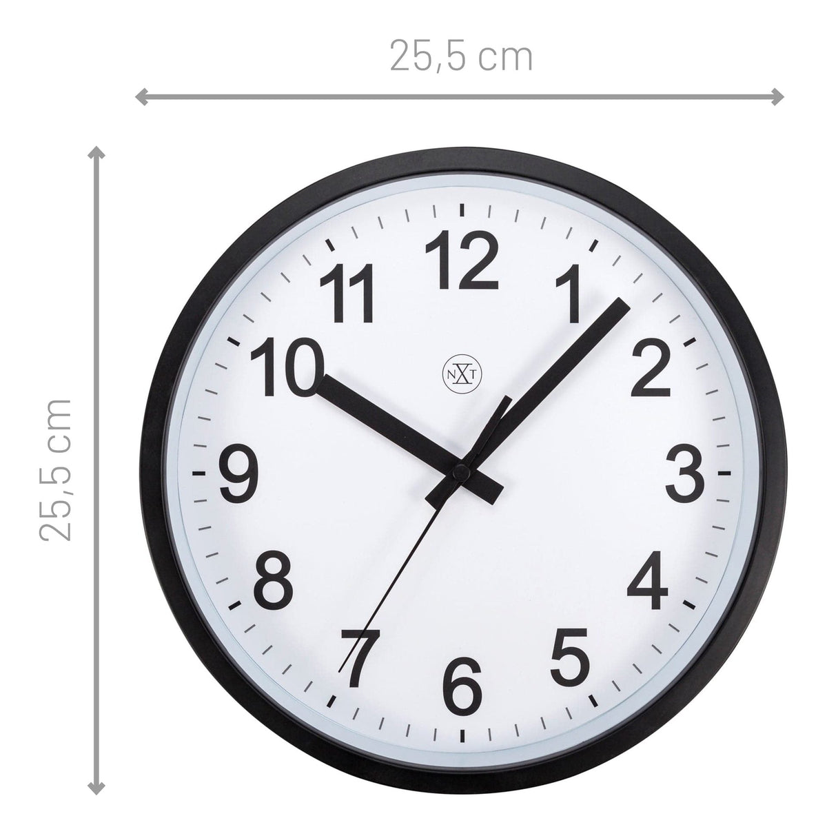 Väggklocka Nxt Robust Ø25,5 cm Svart/Vit från NeXtime